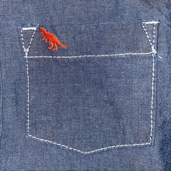 Carter’s Boy’s Long Sleeve Denim Button Shirt - Picture 4 of 5